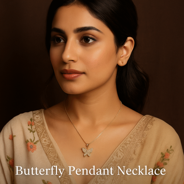 Butterfly Pendant Necklace for Woman